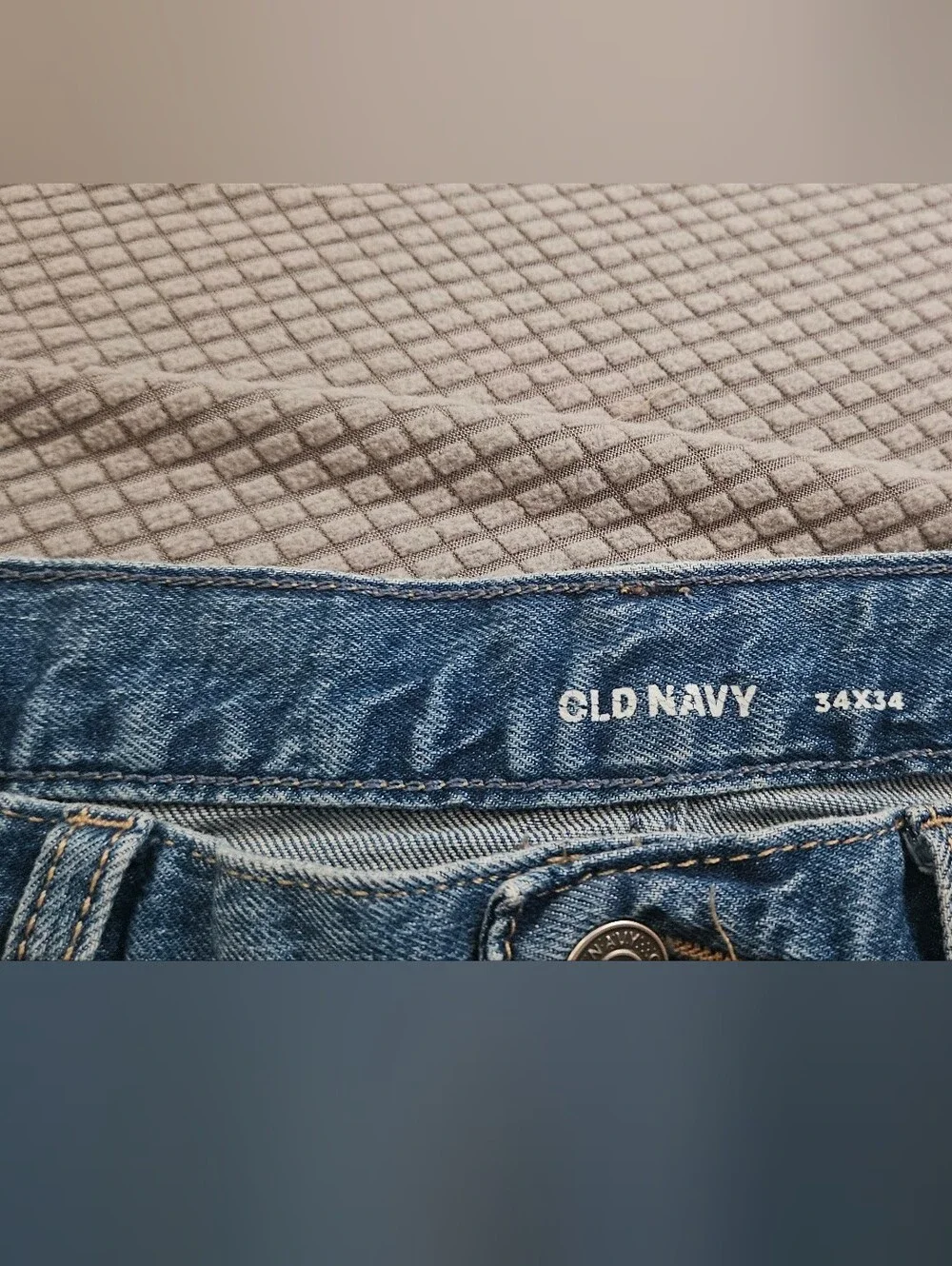 Old Navy Men's Athletic Taper Light Blue Denim Jeans